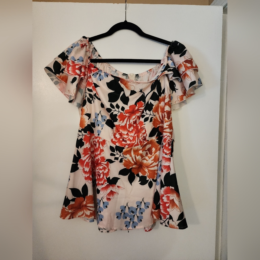 Flowers Print Top
